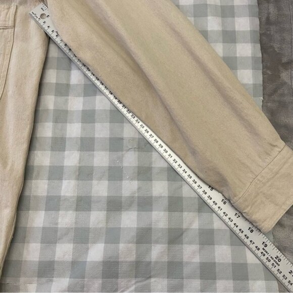 Arizona Blues button down overshirt unisex shirt ecru White strong denim small - Picture 8 of 8